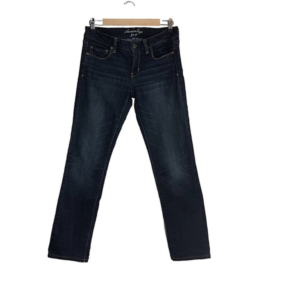 American Eagle Outfitters For Aerie Stretch Dark Wash Skinny Jeans 8 Regular